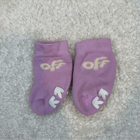 Off-White Other - Off-White Brand Baby Socks Lavendar Size 3-6 Months